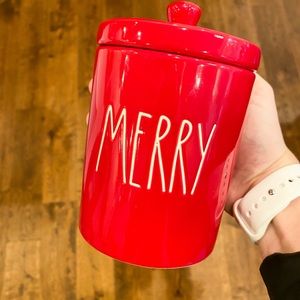 Rae Dunn MERRY Jar w Lid